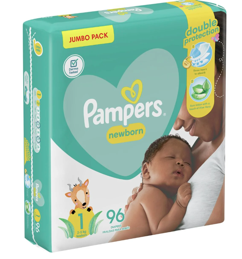 Pampers New Baby New Born - 96 Jumbo Pack