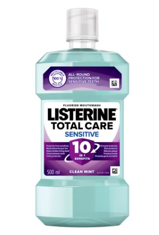Listerine Total Care Sensitive Mouthwash Clean Mint 500ml