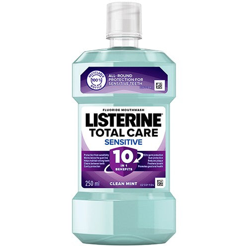Listerine Mouthwash Total Care Sensitive Clean Mint 250ml