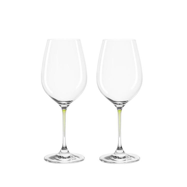 leonardo-clear-wine-glass-set-green-stem