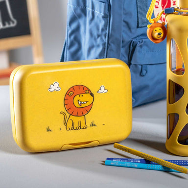 leonardo-lunchbox-for-children-bpa-free-bambini-yellow-lion