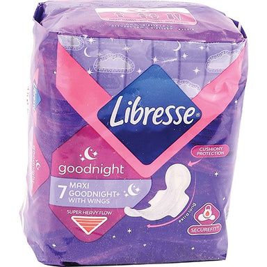 Libresse Maxi Cotton Feel Goodnight 7 I Omninela Medical