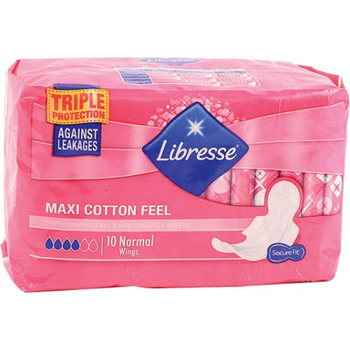 Libresse Maxi Cotton Feel Normal 10 I Omninela Medical
