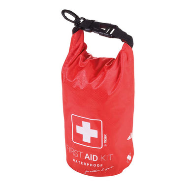 troika-first-aid-kit-waterproof-with-roll-top-and-carabiner-red-&-white