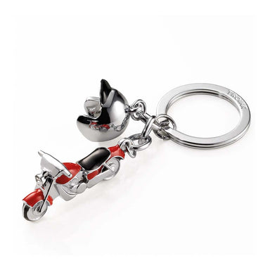troika-keyring-with-2-charms-key-cruising-silver-and-red