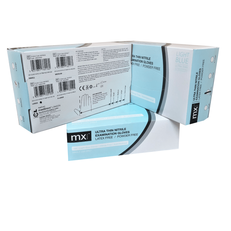 Nitrile Surgical Glove -Powder Free (Non-Latex) - 100 Pack - MX - Omninela Medical