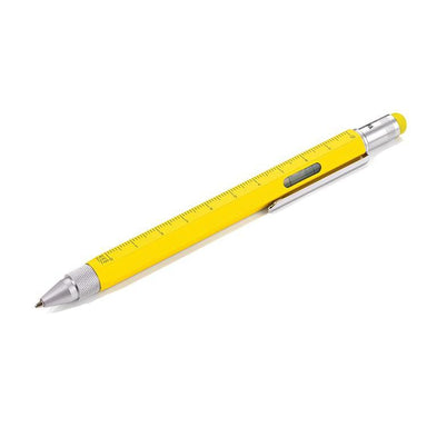 troika-multitasking-ballpoint-pen-"construction"-yellow-silver