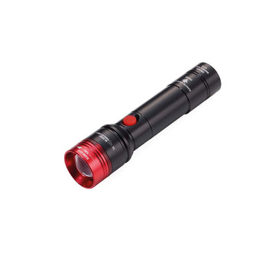 troika-led-torch-with-emergency-light-car-eco-beam-black-red
