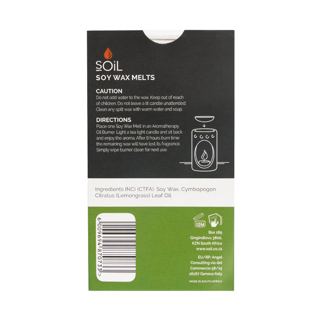 SOiL Aroma Wax Melts - Lemongrass - 8 Pack