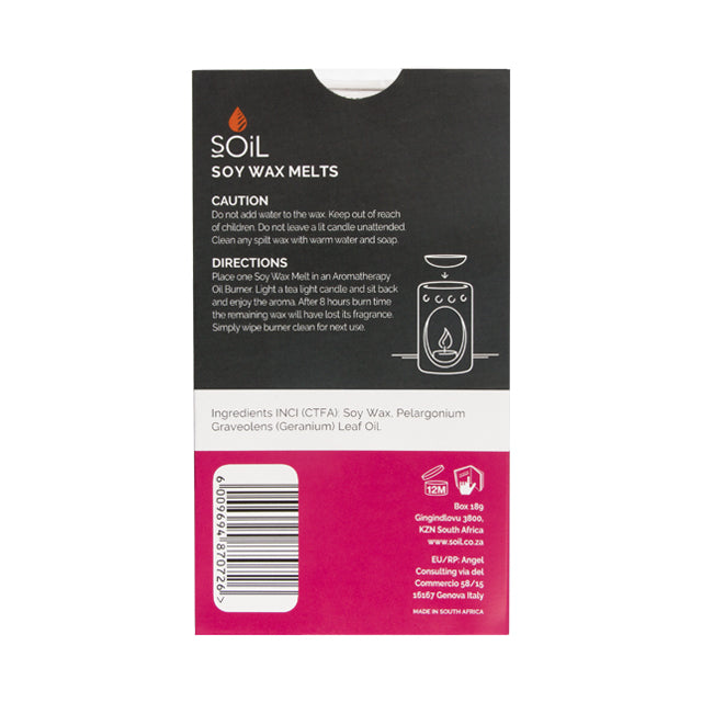 SOiL Aroma Wax Melts - Rose Geranium - 8 Pack