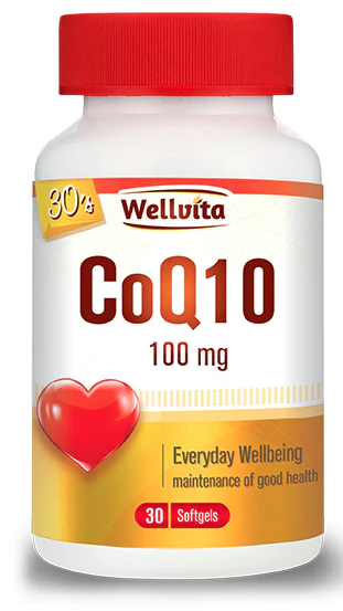 Wellvita Co Enzyme Q10 100 mg 30 Softgels