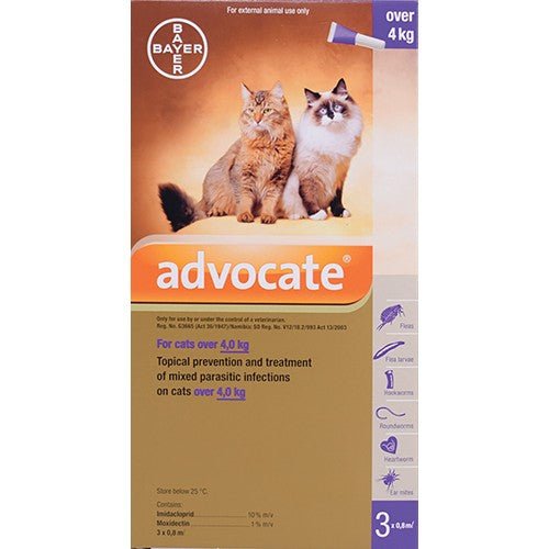 Advocate Cat - Large - Over 4KG - 0.8ml x 3 - Omninela.co.za