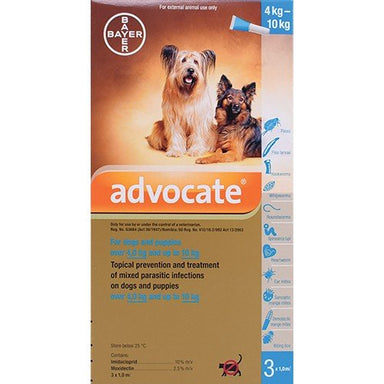 Advocate Dog - Medium - 4KG - 10KG - 1 ml x 3 - Omninela.co.za