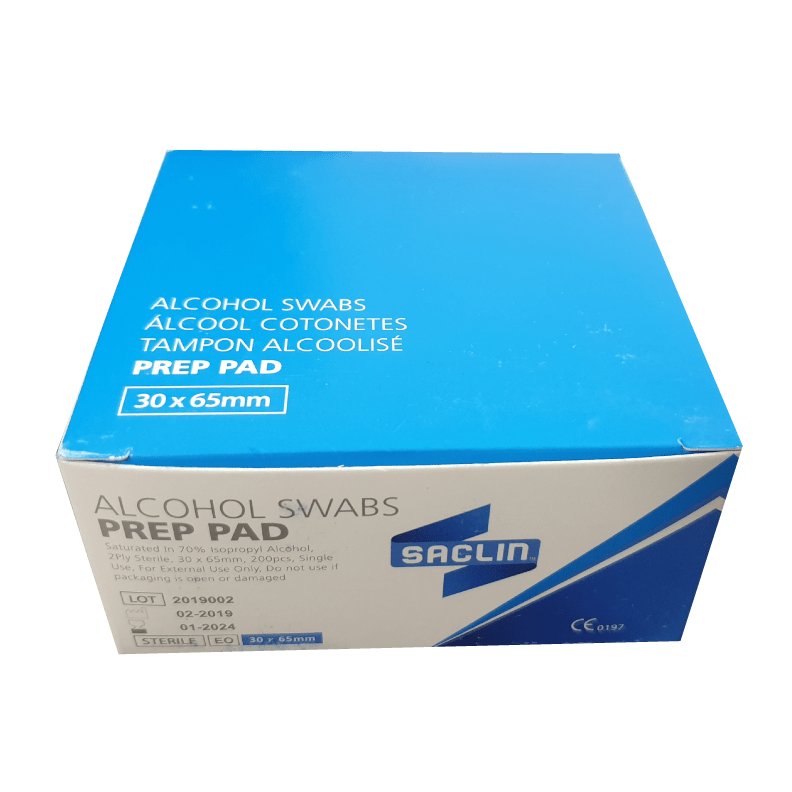 Alcohol Swabs - Box of 200 - Prep Pad - Omninela.co.za