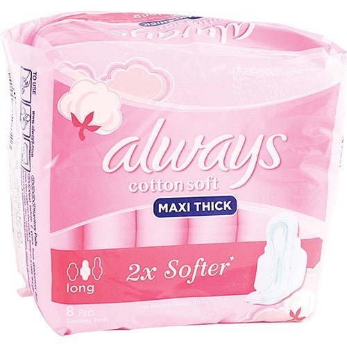 Always Maxi Cotton Sotf Long 8S | Omninela Medical — Omninela.co.za