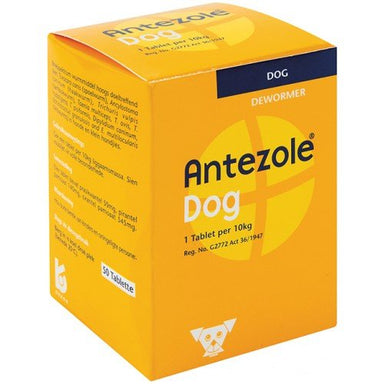 Antezole Dog Dewormer - 50 Tablets - Omninela.co.za