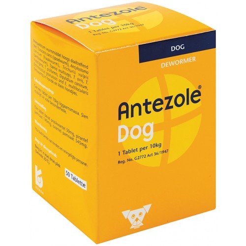 Antezole Dog Dewormer - 50 Tablets - Omninela.co.za