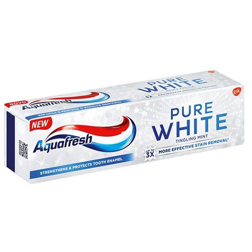 Aquafresh Pure White Toothpaste Tingling Mint - 75ml - Omninela.co.za