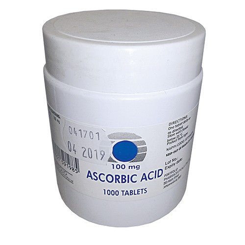 Ascorbic Acid 100 mg 1000 Tablets Portfolio - Omninela.co.za