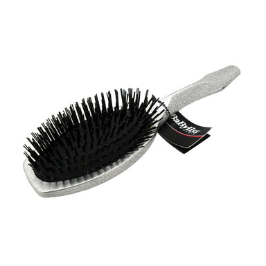 BaByliss Plastic Silver Glitter Bristle Massage Hair Brush for Women Ladies Girls - Omninela.co.za