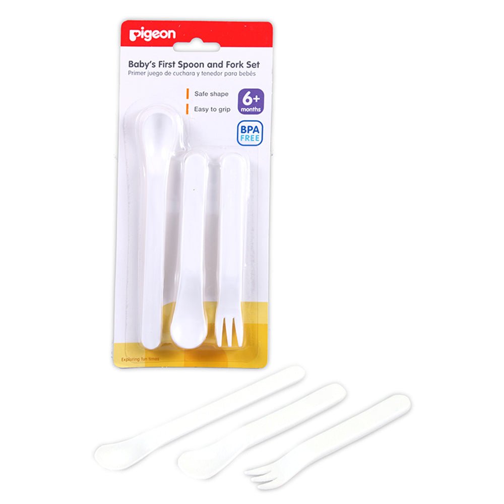 Baby's "First" Spoon & Fork Set 3 Piece - Pigeon - Omninela.co.za