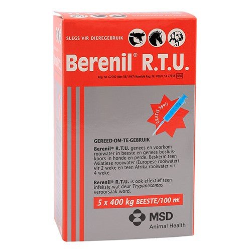 Berinil Injection Berenil R.T.U 100ml For Cattle-Dogs-Horses I Omninela Medical ...