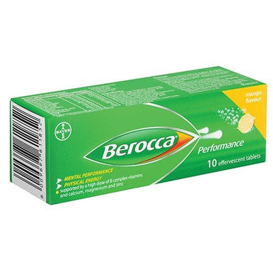 Berocca Performance Effervescent Mango Tablets 10 - Omninela.co.za