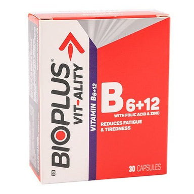 Bioplus Vitamin B6 & B12 Capsules 30 - Omninela.co.za