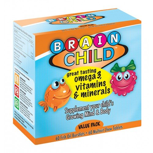 Brainchild Fish Oil & MultiVitamin Chewy Tablets Combo Pack 120 Pack - Omninela.co.za