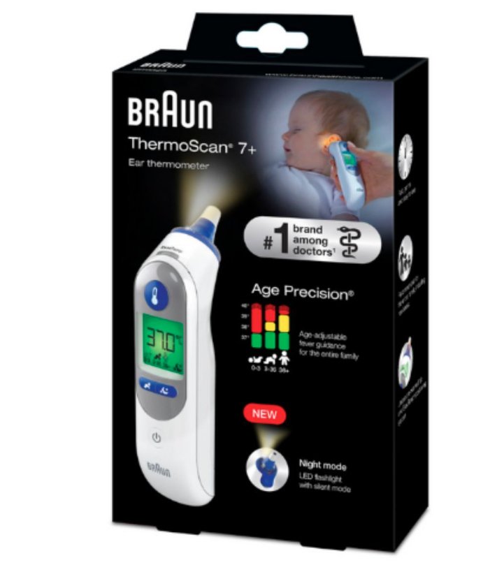 Braun ThermoScan® 7+ with Age Precision® and Night mode - Omninela.co.za