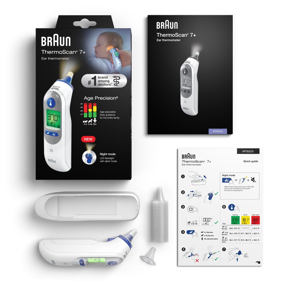 Braun ThermoScan® 7+ with Age Precision® and Night mode - Omninela.co.za