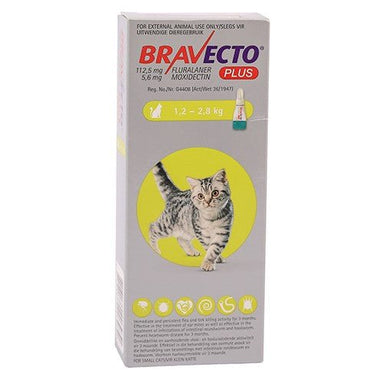 Bravecto Plus For Cats Small 112.5 mg - Omninela.co.za