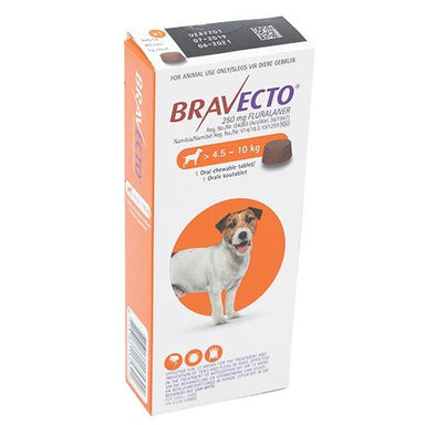 Bravecto Small Dog - 4.5 - 10Kg - Chewable Tick & Flea Tablet - 1 Pack - Omninela.co.za