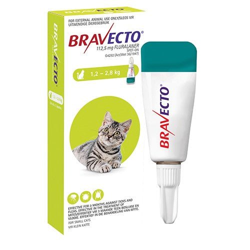 Bravecto Spot - On Cat Small 112 mg - Omninela.co.za