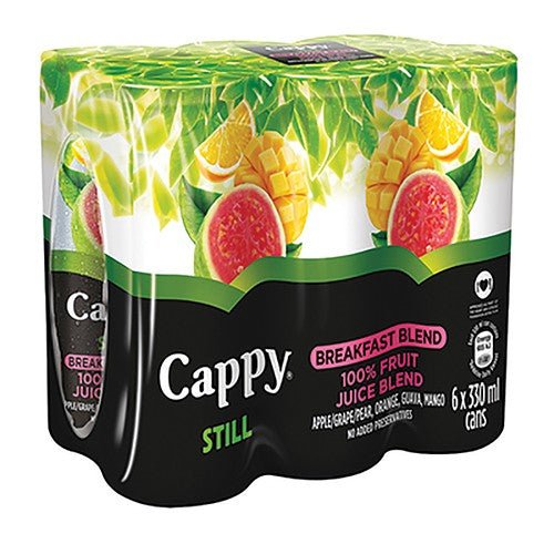 Cappy Still Breakfast Blend Juice 330ml Can 6 Pack  - Omninela.co.za