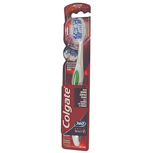 Colgate�� 360 Optic White Medium Toothbrush - 1 Pack - Omninela.co.za