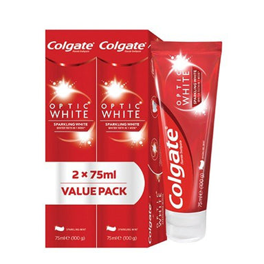 Colgate - Optic White - Twin Pack Toothpaste - 2 x 75ml - Omninela.co.za