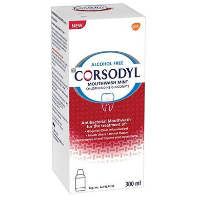 Corsodyl Alcohol Free Mouthwash Mint 300ml - Omninela.co.za