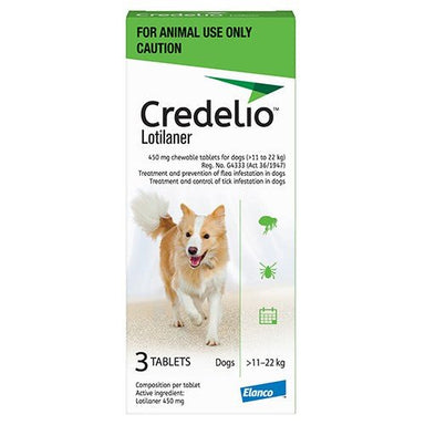 Credelio For Large Dogs Chewable Tablets Dogs - 11Kg - 22Kg - 3 Pack - Omninela.co.za