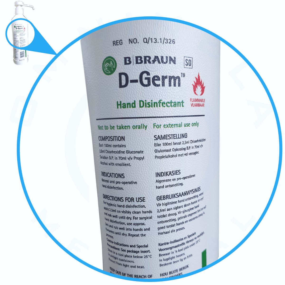 D - Germ Solution 500ml with pump - Omninela.co.za