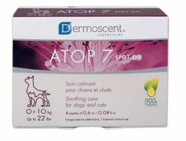 Dermoscent Atop 7 Spot on for Dogs & Cats - 0 - 10kg - 4 x 0.6ml - Omninela.co.za