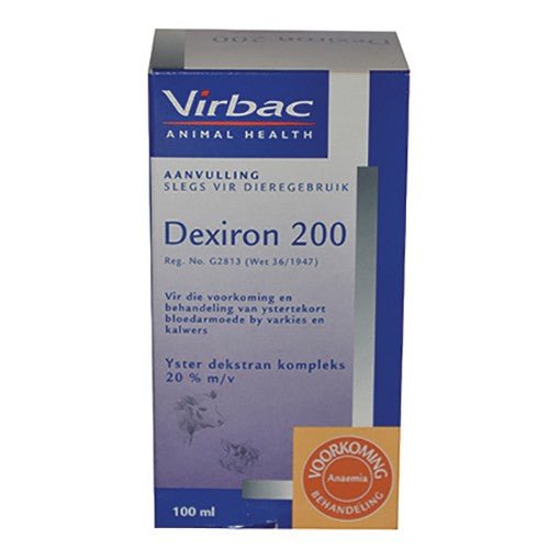 Dexiron 200 - Iron Deficiency Anaemia in Piglets and Calves - Omninela.co.za