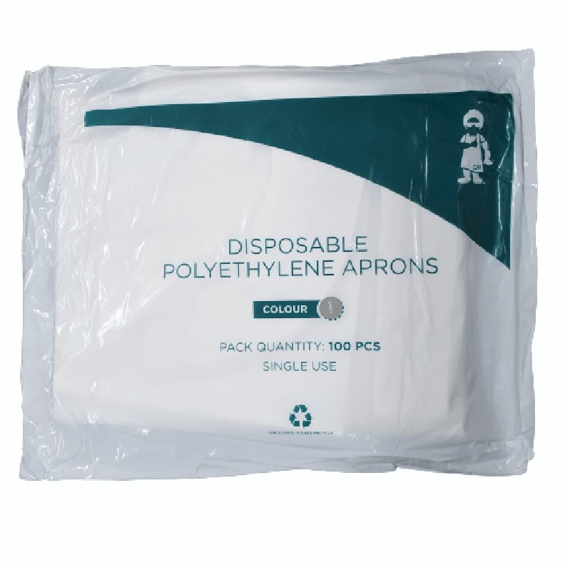 Disposable Polyethylene Clear Apron - Omninela.co.za