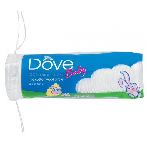 Dove Baby Cotton Wool Circles - 80 - Omninela.co.za