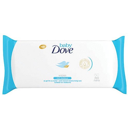 Dove Baby Wipes Rich Moisture - 50 Pack - Omninela.co.za