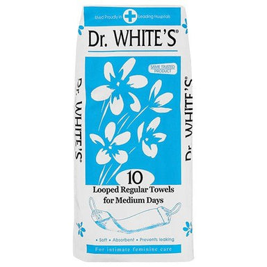 Dr Whites Sanitary Towels Regular Looped 10 - Omninela.co.za