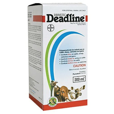 Drastic Deadline for Cattle, Sheep, Ostriches and Wildlife - 200ml - Omninela.co.za