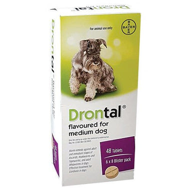 Drontal Dog Dewormer Medium Flavoured - 48 Pack - Omninela.co.za