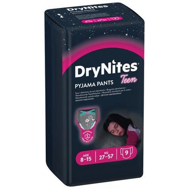 Dry Nites Pyjama Pants Size 8 - 15 Girls - 9's - Omninela.co.za