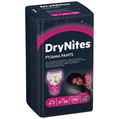 Drynites Girls Pyjama Pants 4 - 7 Years - 10 Pack - Omninela.co.za